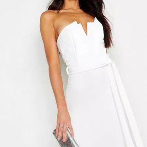Strapless White Dress